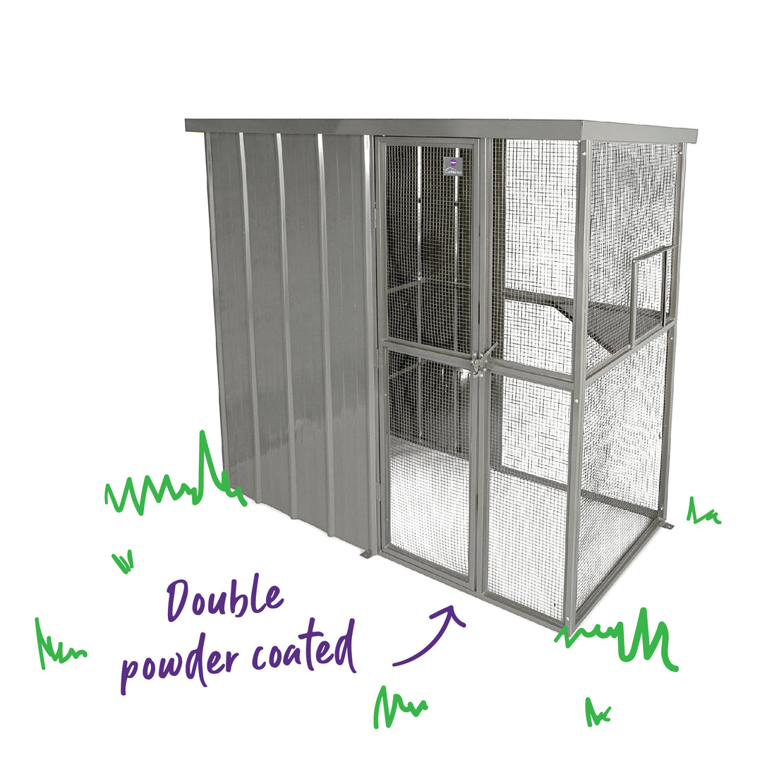 Outdoor Cat House Enclosure - Full Set