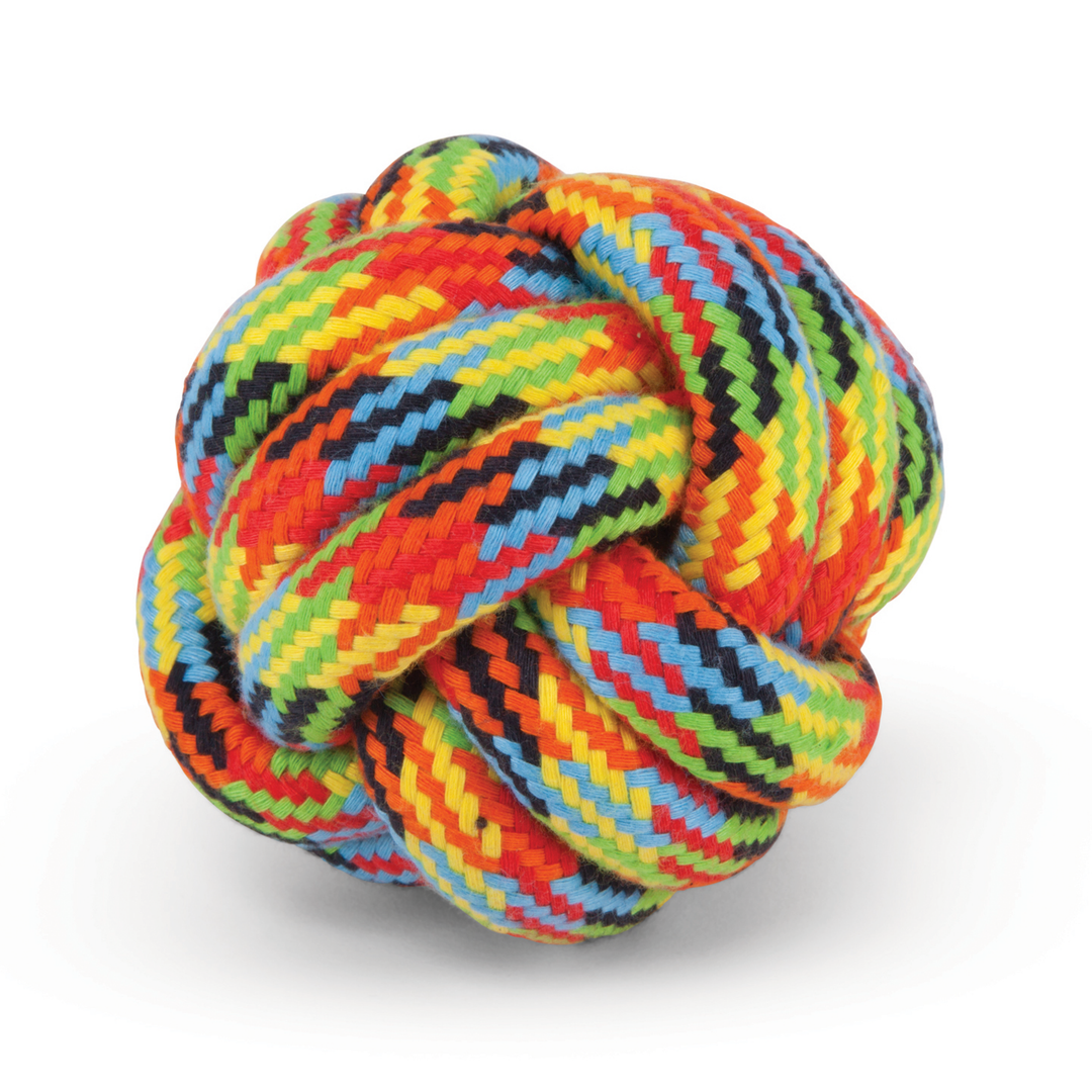 Rope knot best sale ball dog toy