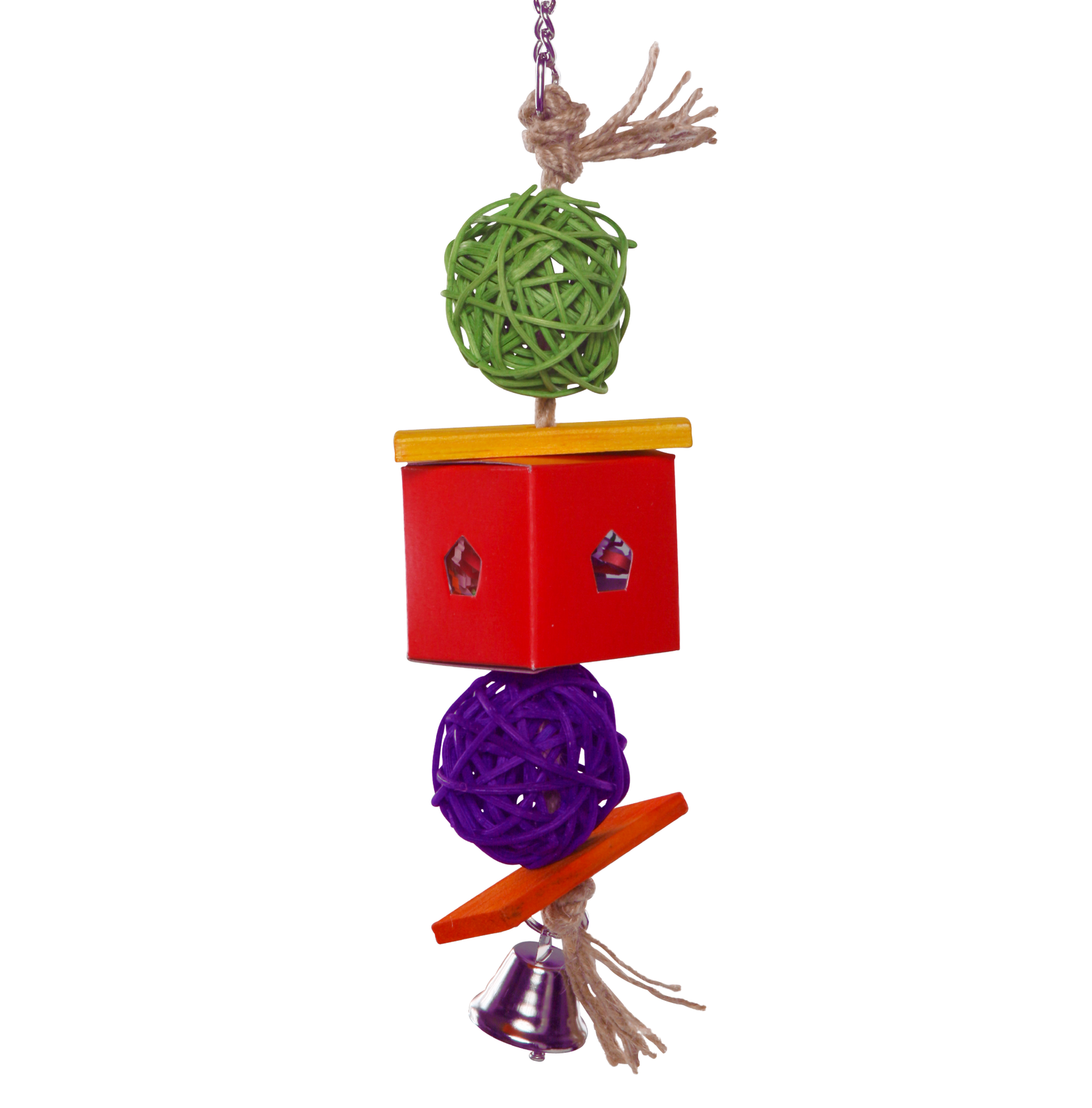 Twin Ball & Cardboard Foraging Toy - Kazoo Pet Co