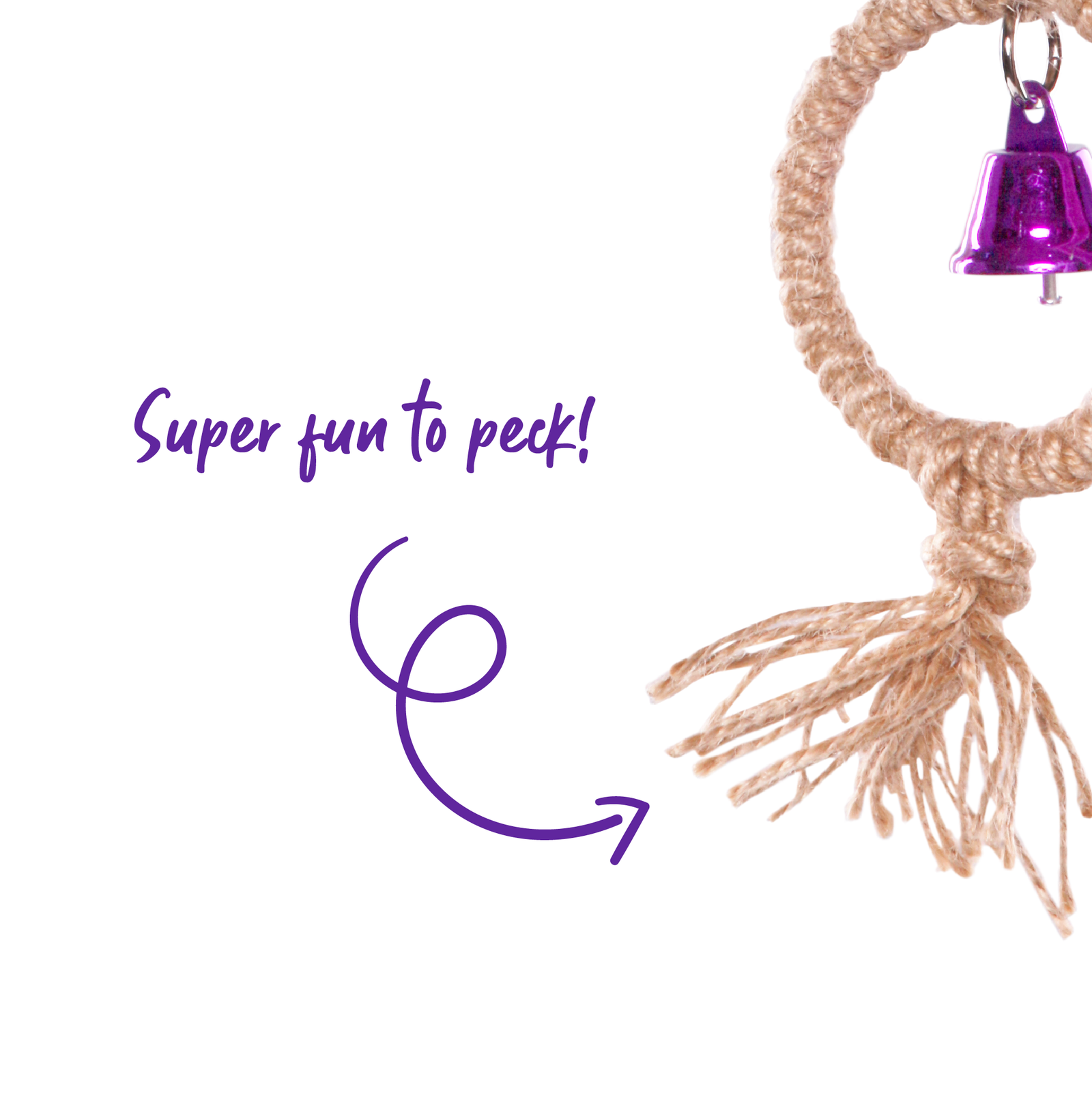 Round Rope Anchor with Bells - Kazoo Pet Co