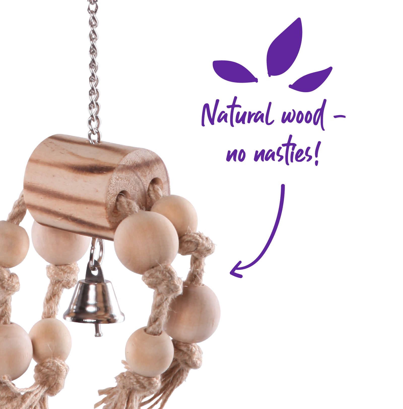 Wooden Trunk with Rope & Beads - Kazoo Pet Co