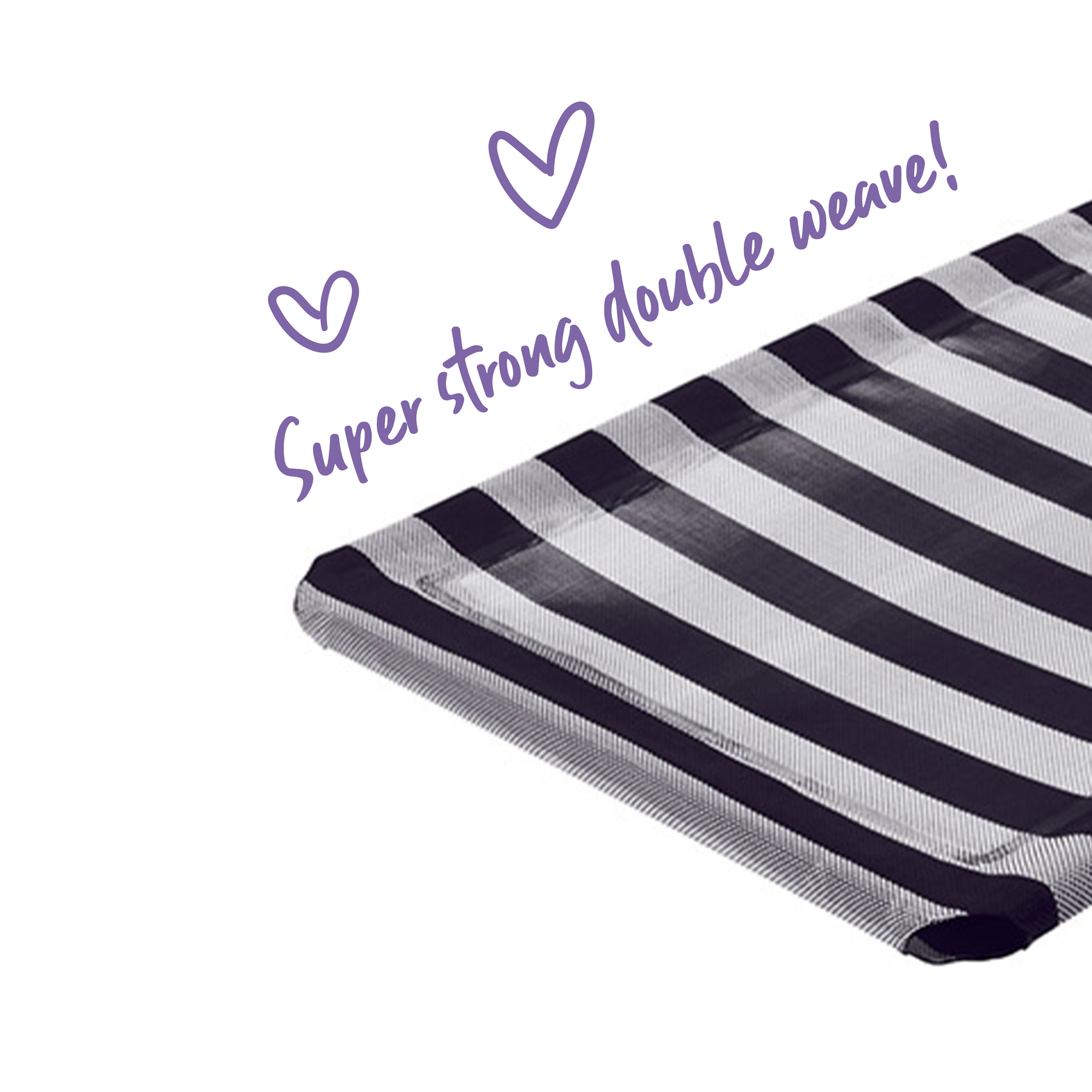 Everyday Outdoor Bed Replacement Cover Black & White Kazoo Pet Co