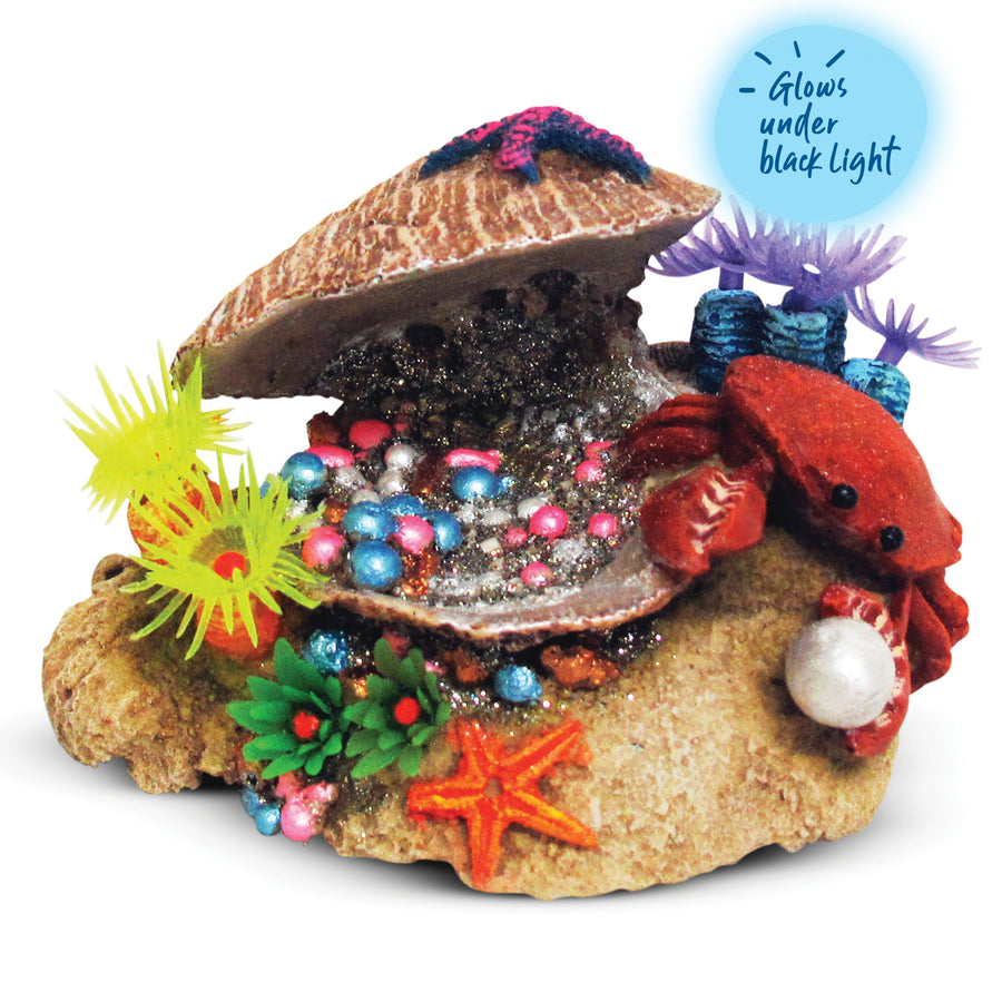 Clam With Soft Coral & Crab - Small - Kazoo Pet Co