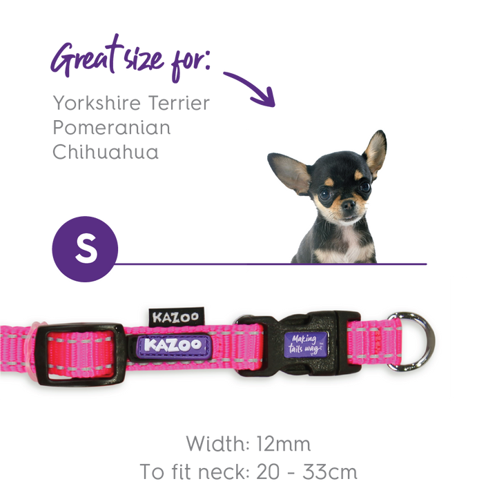 Classic Easy-clip Dog Collar - Pink