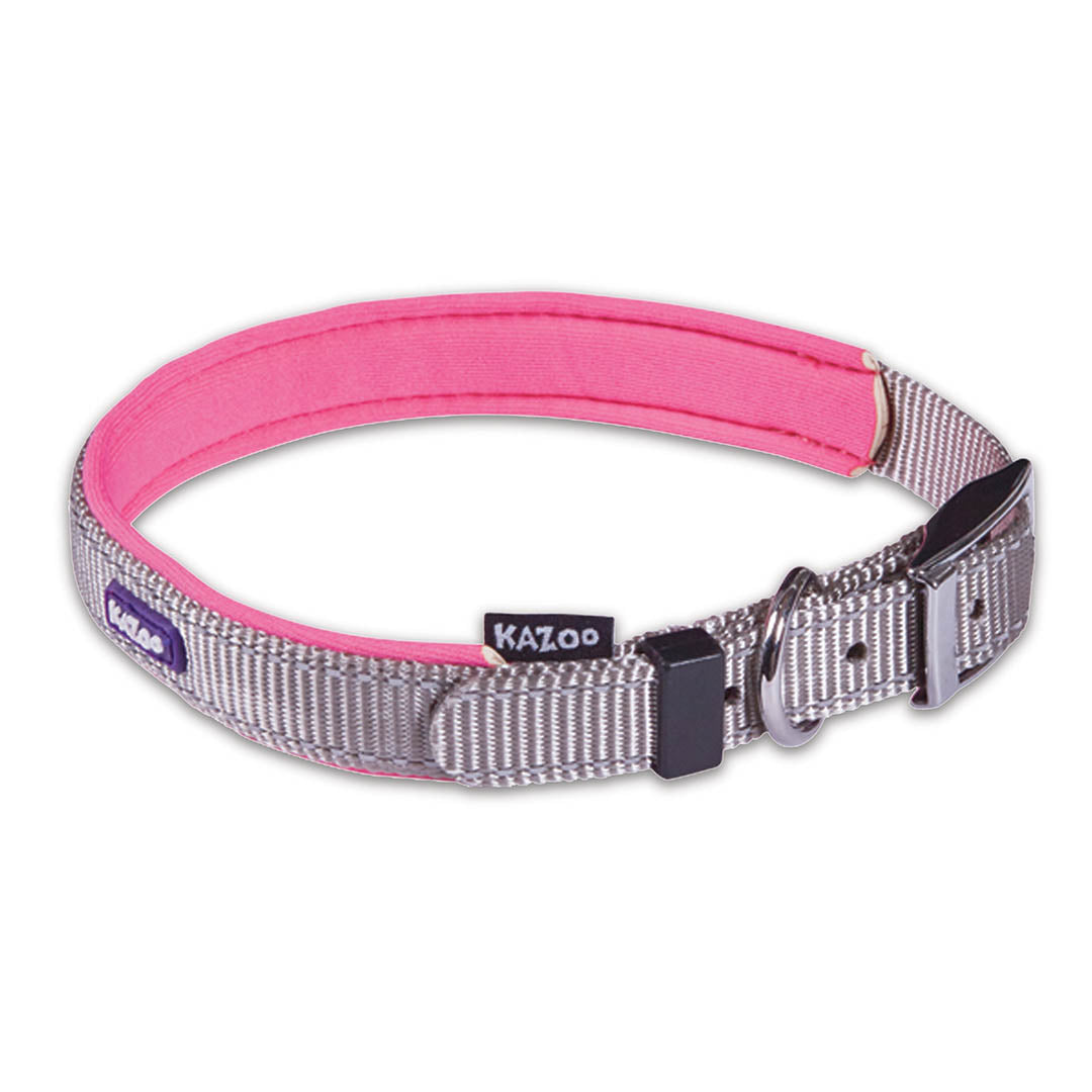 Active Dog Collar - Silver & Pink