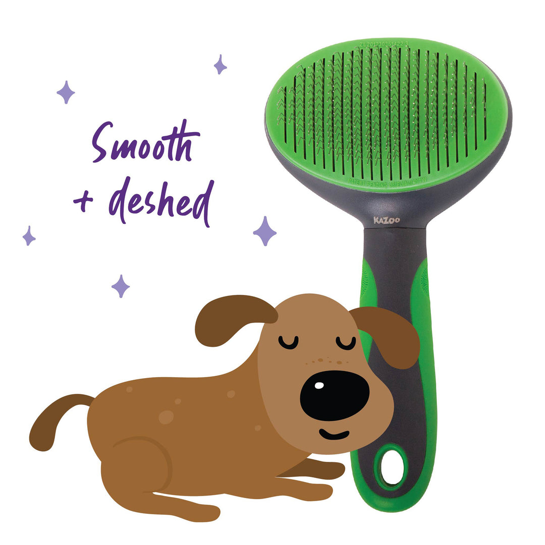 Self Cleaning Slicker Brush - Kazoo Pet Co