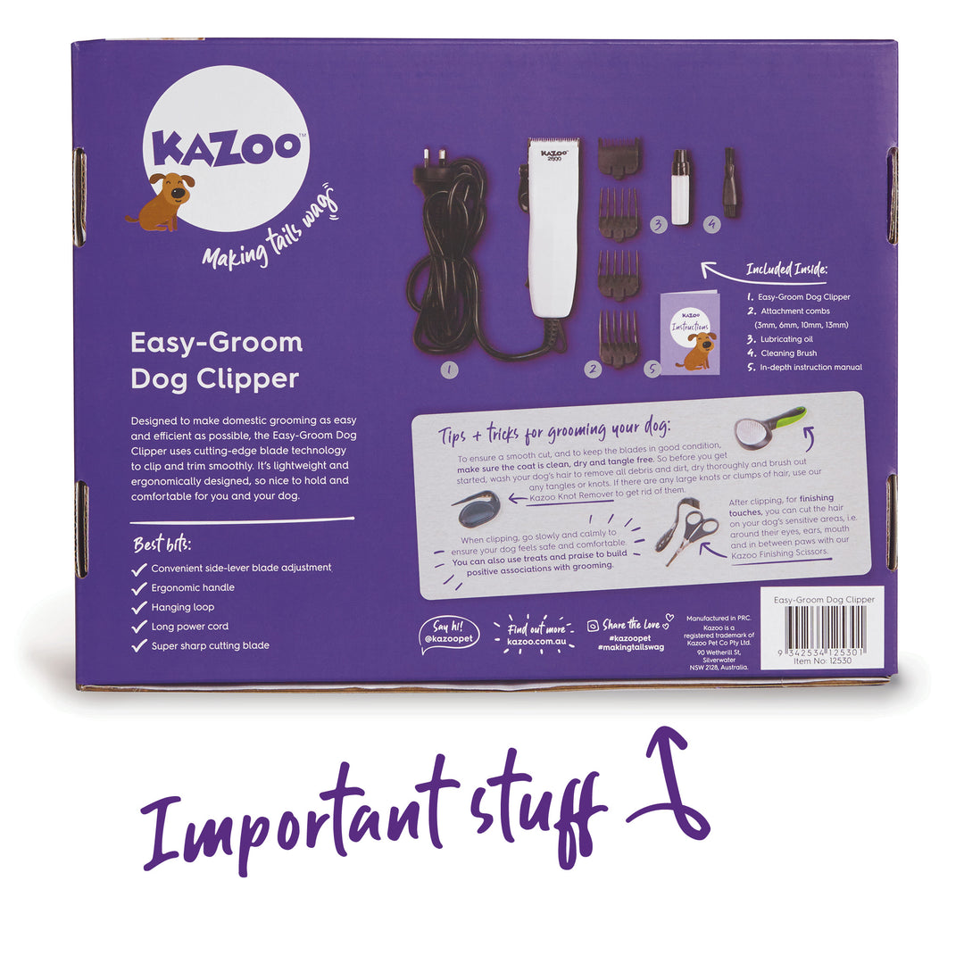 Easy-Groom Dog Clipper - Kazoo Pet Co