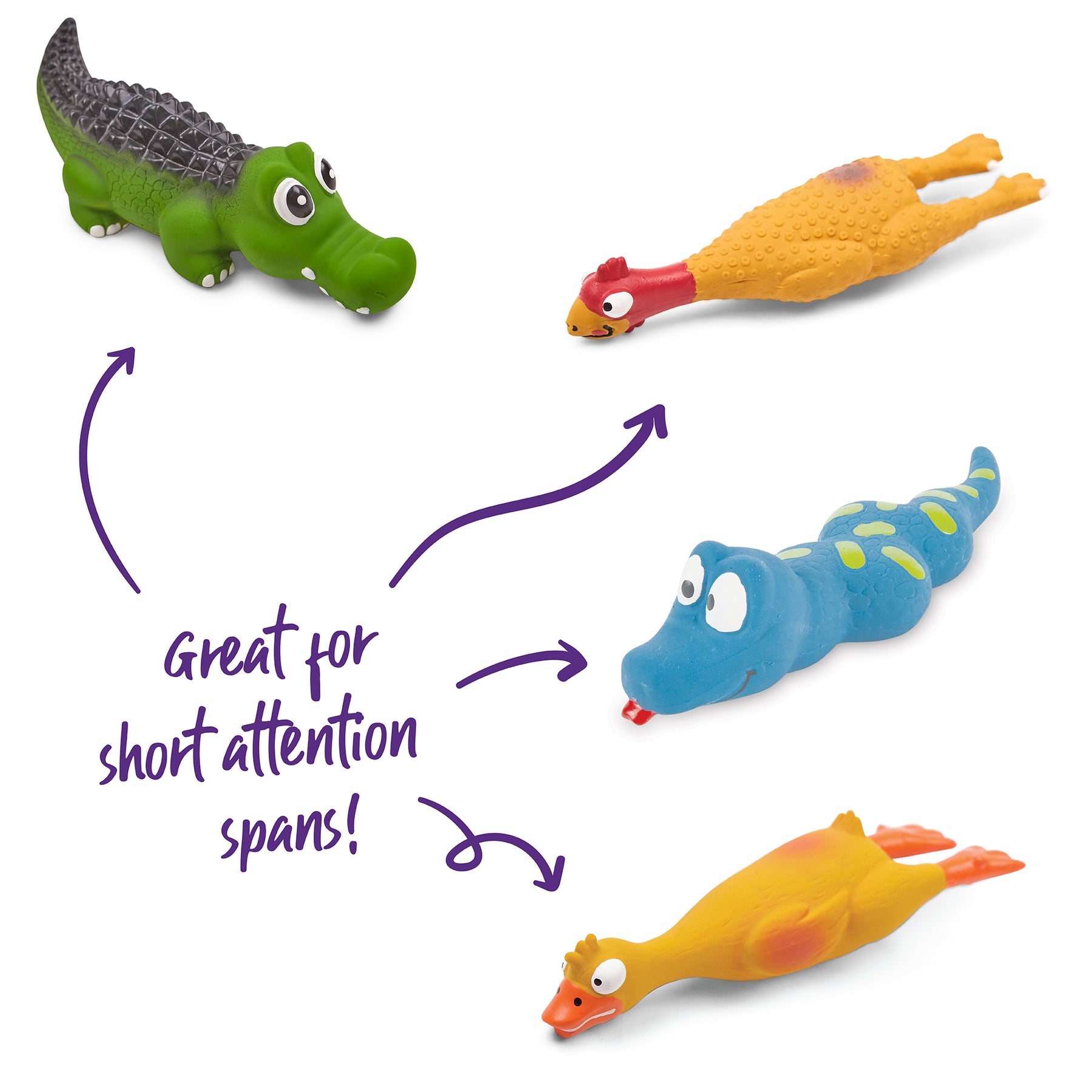 Sneaky Minis Squeaky Dog Toys Kazoo Pet Co