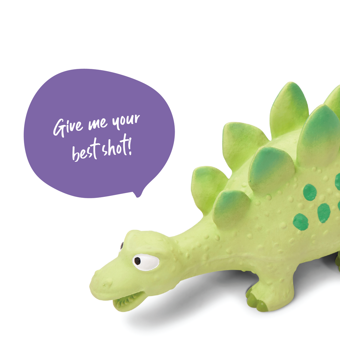 Squeaky Stegosaurus Dog Toy