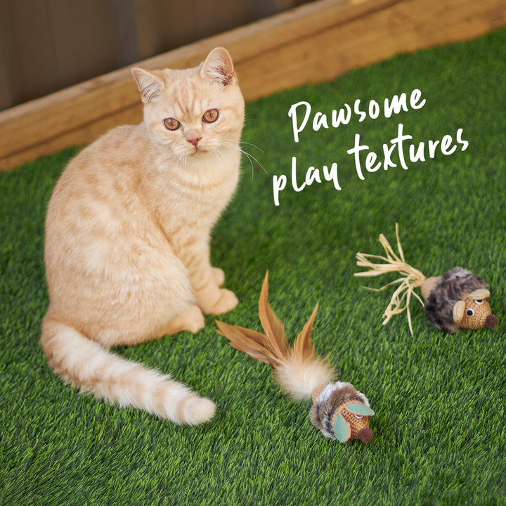 Sneaky Mouse with cardboard and straw