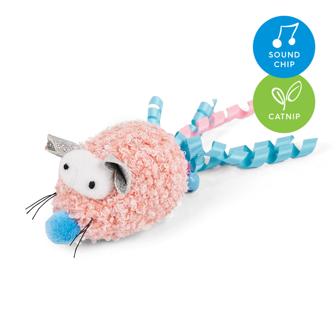 Pinky Mouse with sound chip and catnip