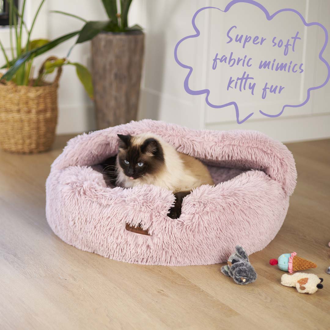 Hideout Cat Bed - Rose Pink