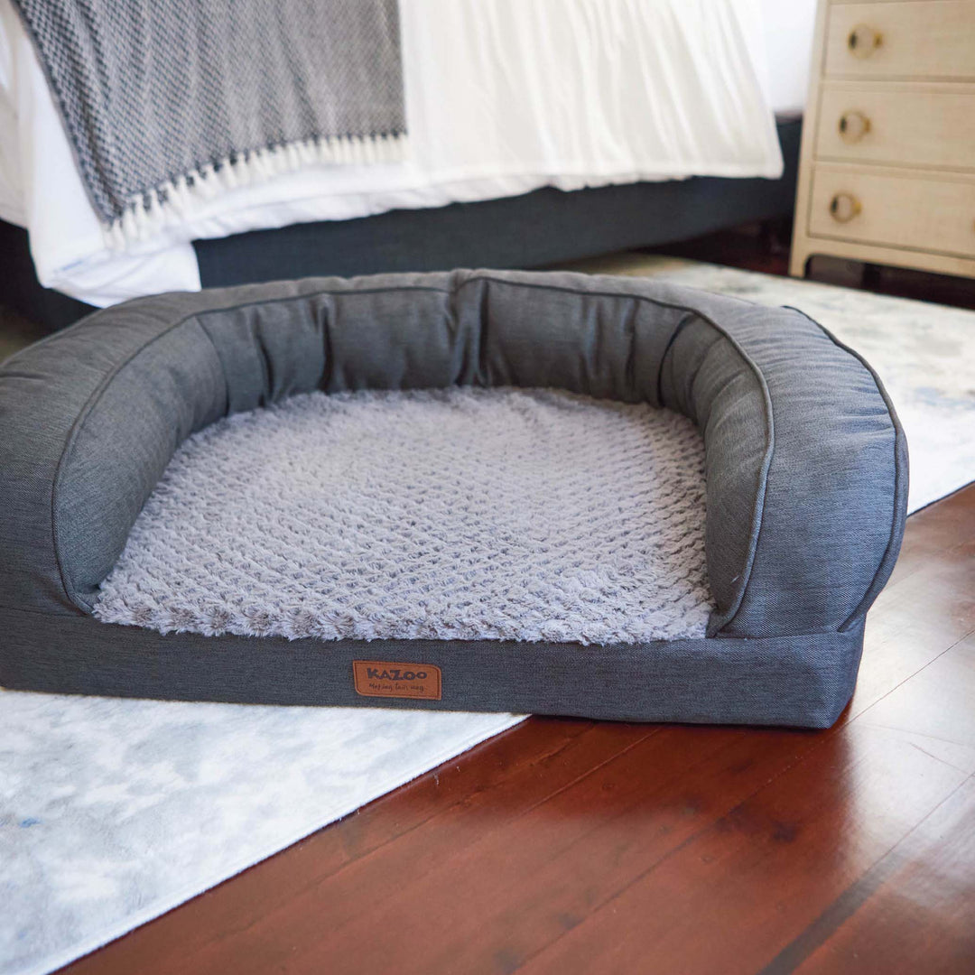 Cosy Nook Dog Bed - Plush Grey