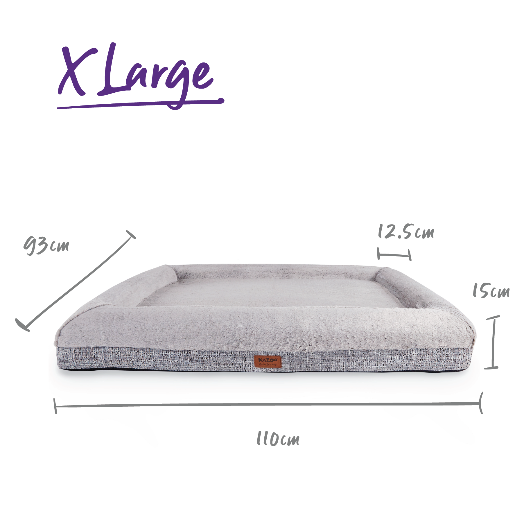 Wombat Plush Dog Bed Kazoo Pet Co