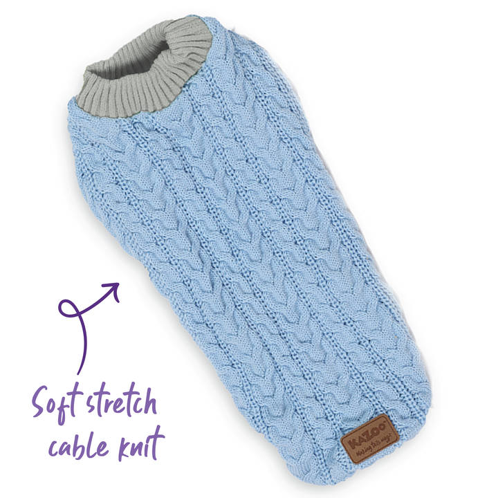 Blue Cloud Cable Knit Jumper