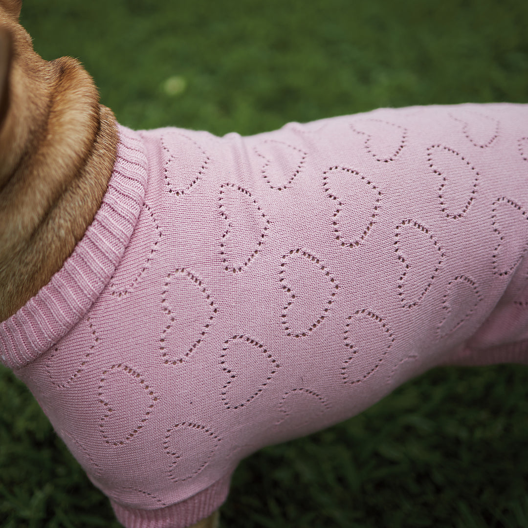 Heart Knit - Pink