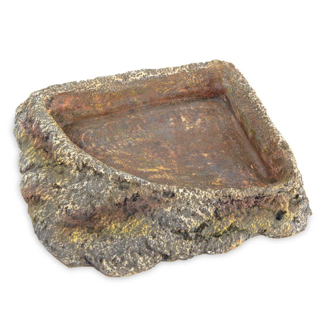 Reptile Grey Stone Corner Dish