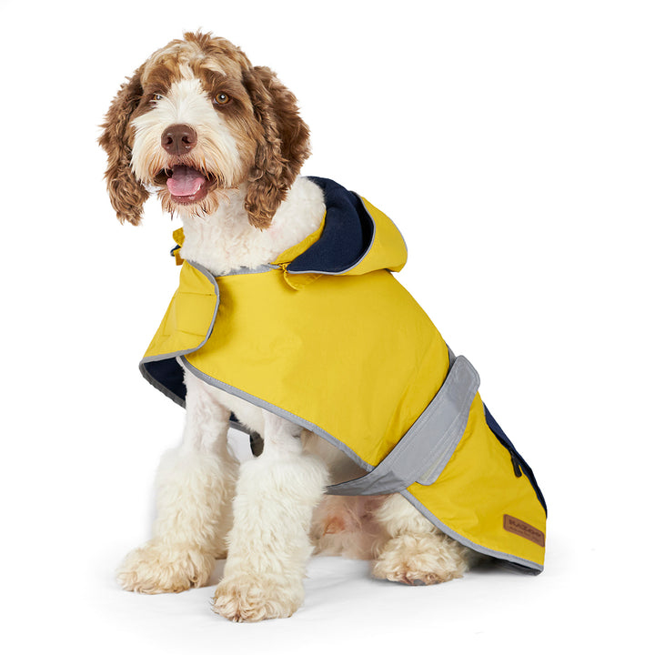 Cosy Dog Rain Coat - Mustard
