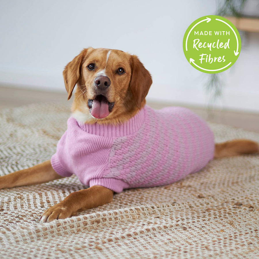 Lilac Posy Dog Jumper – Kazoo Pet Co - Main Image