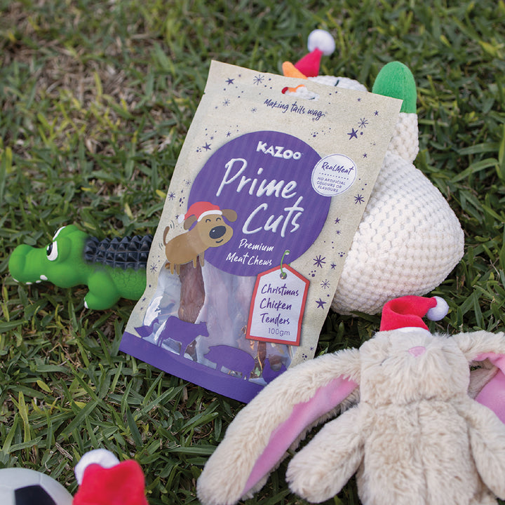 Kazoo Prime Cuts - Christmas Chicken Dog Treats 100g