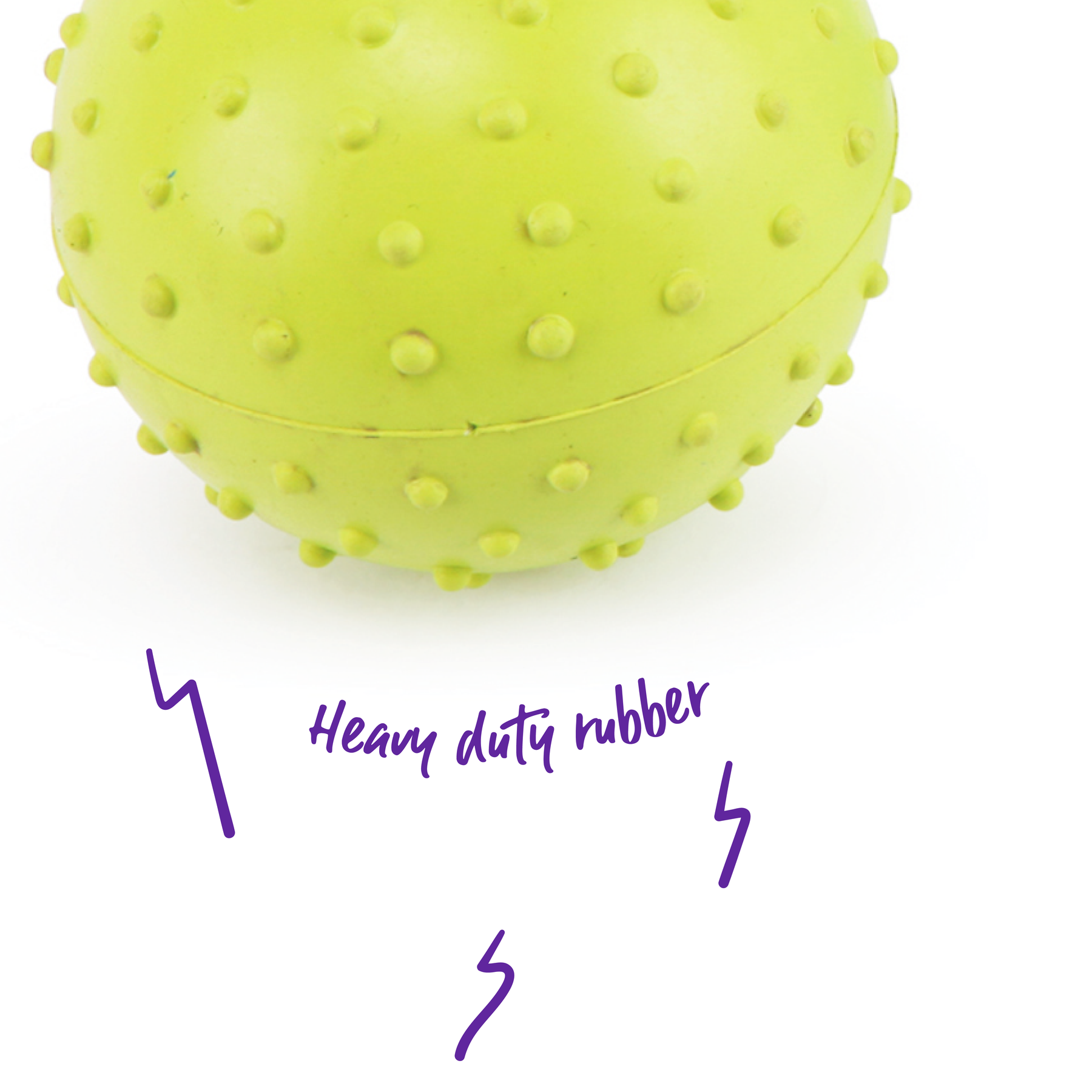 Super Strong Studded Rubber Ball Dog Toys Kazoo Pet Co